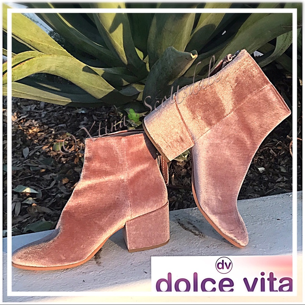 Dolce Vita MIRRA Rose, Pink Velvet Bootie